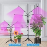 עמדת תאורה ביתית לגידול צמחים עם אור אולטרה-סגול